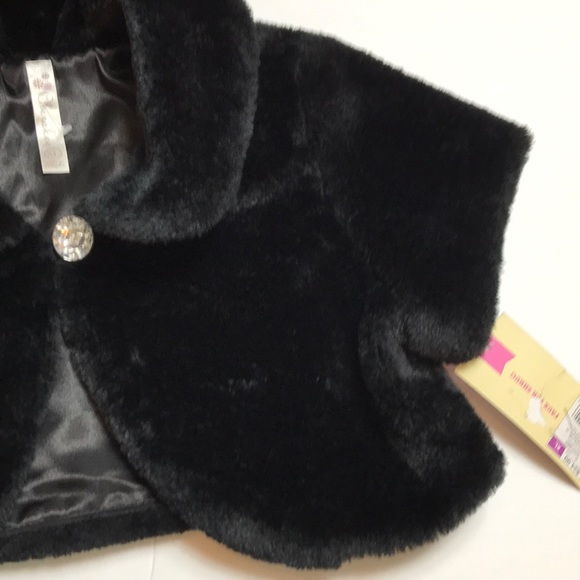 NWT/ Cherokee | faux fur shrug girl’s size XL - Picture 4 of 11